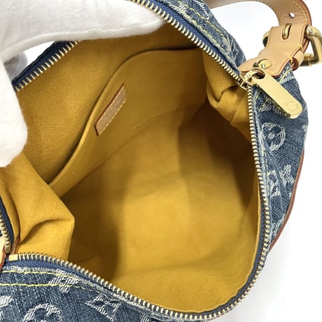 LOUIS VUITTON モノグラム デニム バギーPM ショルダーバッグ 付替ストラップ有り M95049