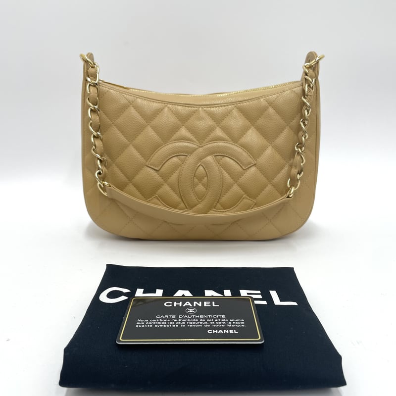 CHANEL キャビスキン ビッグココ マトラッセ ショルダーバッグ CHANEL キャビスキン ビッグココ マトラッセ ショルダーバッグ