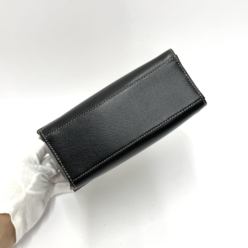 LOEWE ハンドバッグ ベラスケス レザー黒茶 ヴィンテージ LOEWE ハンドバッグ ベラスケス レザー黒茶 ヴィンテージ