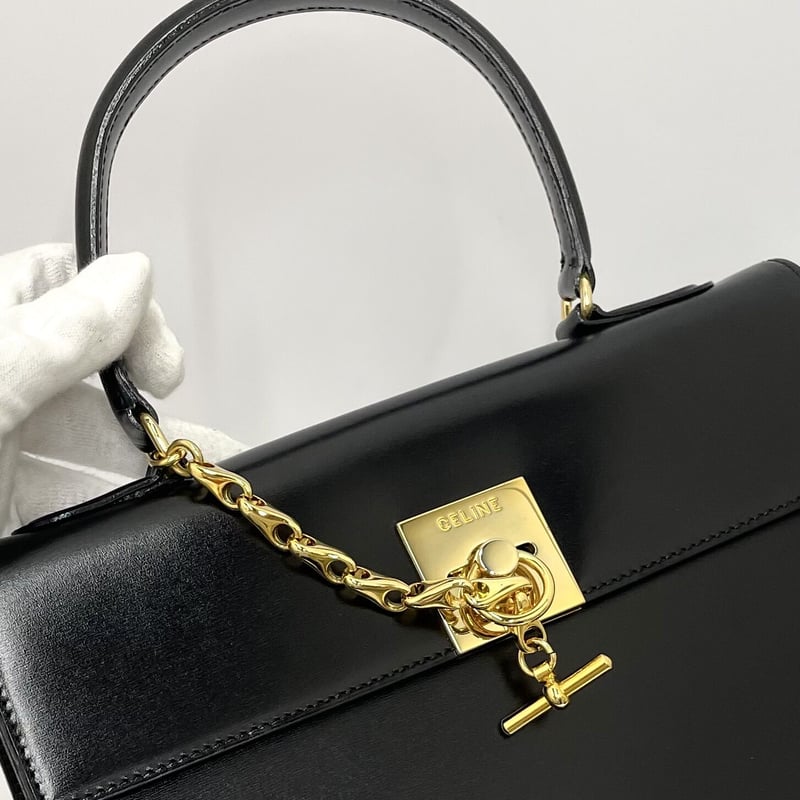 CELINE ボックススカーフ ターンロックハンドバッグ | AMONA VINTAGE CELINE ボックススカーフ ターンロックハンドバッグ | AMONA VINTAGE
