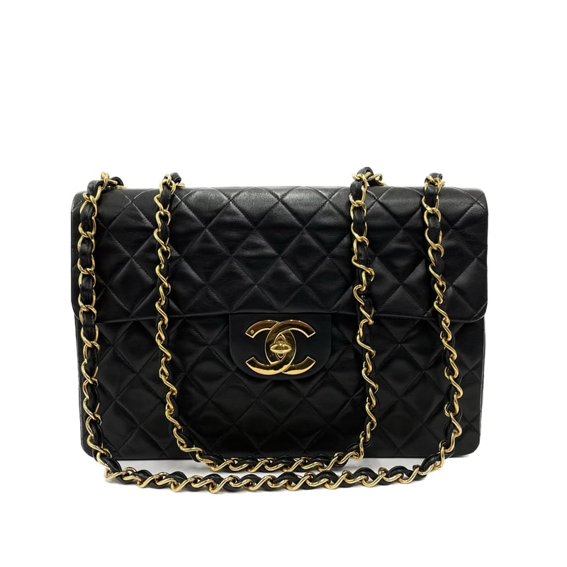 CHANEL ラムスキン デカマトラッセ 34 チェーンショルダーバッグ CHANEL ラムスキン デカマトラッセ 34 チェーンショルダーバッグ
