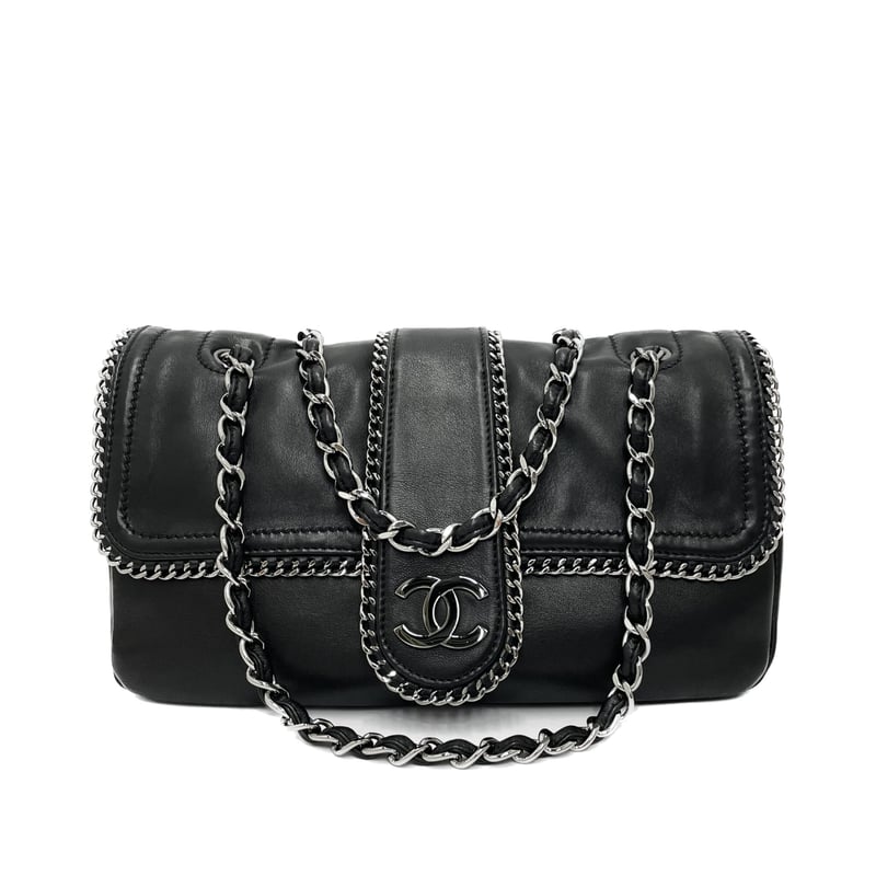 CHANEL ラムスキンWチェーンショルダーバッグ11番台 | AMONA VINTAGE