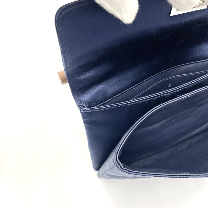 CHANEL 2.55 チョコバー ウッドハンドル ハンドバッグ 7番台 CHANEL 2.55 チョコバー ウッドハンドル ハンドバッグ 7番台