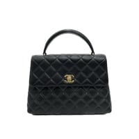 CHANEL キャビアスキン ミニCOCOハンドル ハンドバッグ 4番台