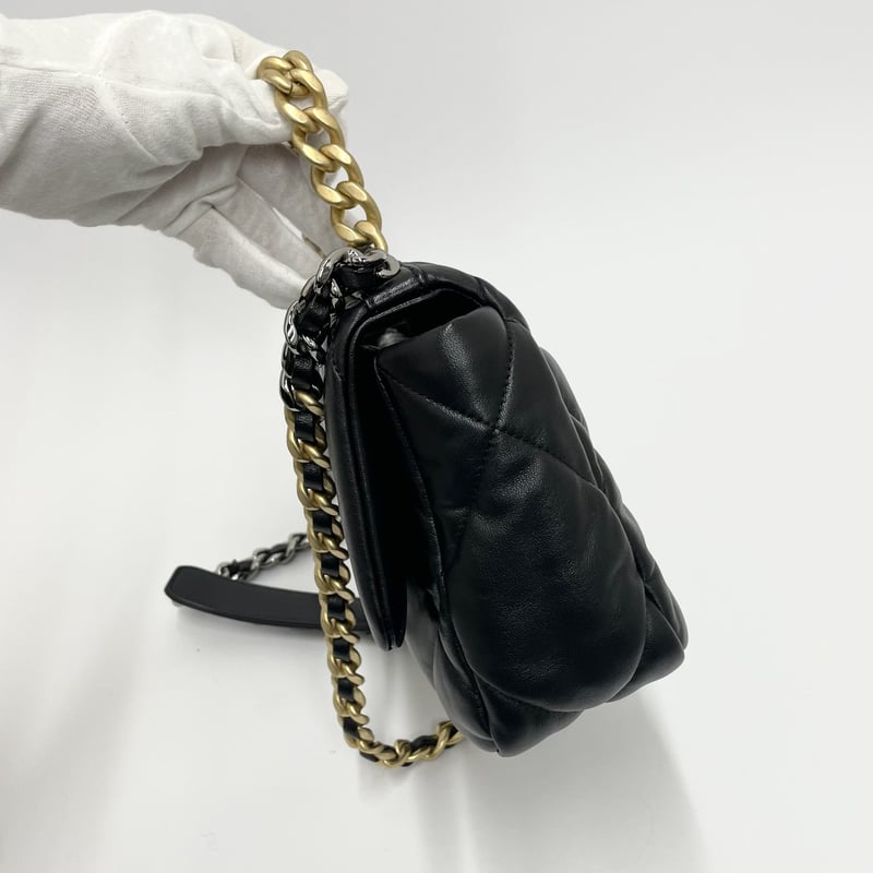 CHANEL 19ハンドバッグ/チェーンショルダーバッグ ゴールド金具 AS1160