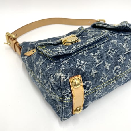 LOUIS VUITTON モノグラム デニム バギーPM ショルダーバッグ 付替ストラップ有り M95049