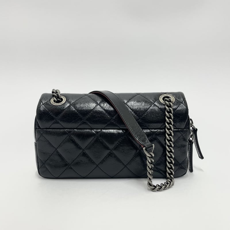 CHANEL ヴィンテージ風レザー チェーンショルダーバッグ CHANEL ヴィンテージ風レザー チェーンショルダーバッグ