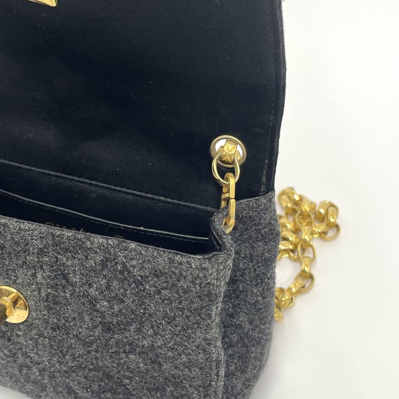 CHANEL シャネル【美品】チェーンショルダーバッグ ウール マトラッセ バイセル公式】シャネル チェーンウォレット マトラッセ