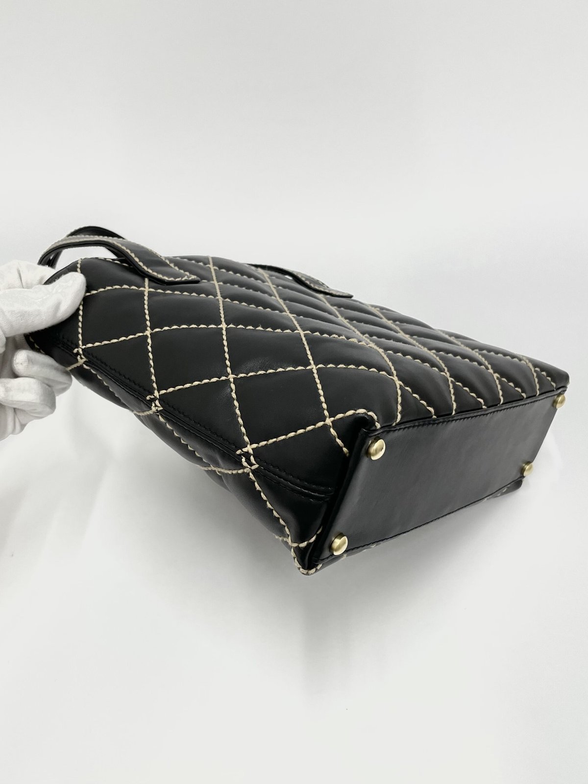 専用　CHANEL　ラウンドトゥパンプス　7ハーフ CHANEL シャネル 25A サマー バウ パンプス07-JH48 - メルカリ