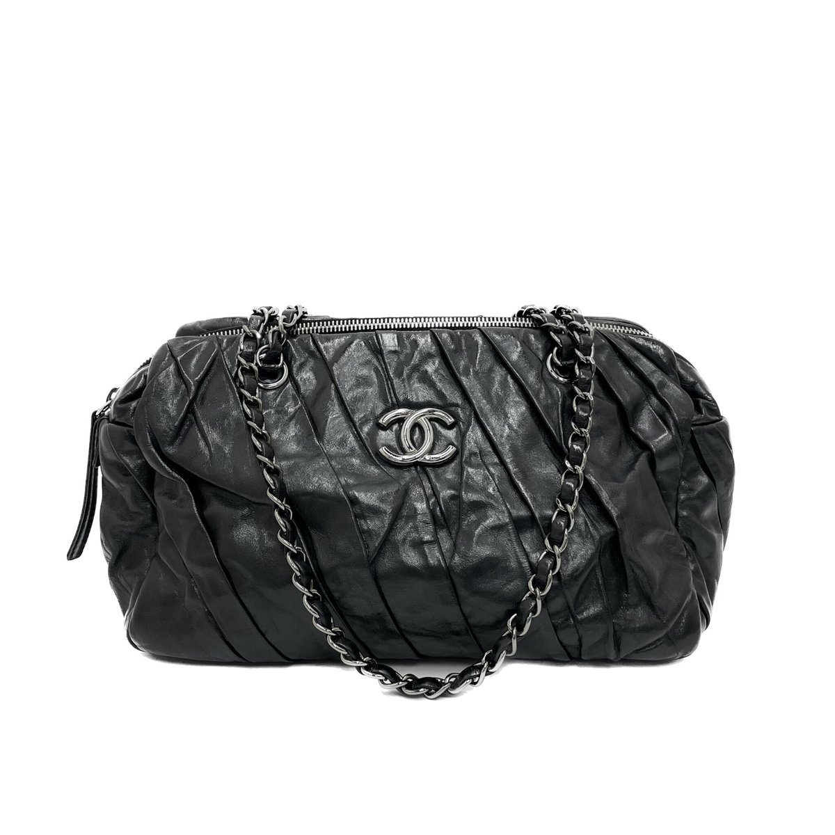 CHANEL カーフスキン チェーンショルダーバッグ 14番台 | AMONA CHANEL カーフスキン チェーンショルダーバッグ 14番台 | AMONA