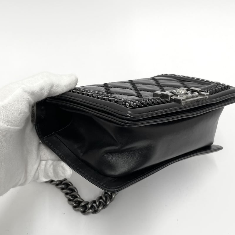 CHANEL ボーイシャネル マトラッセ トップハンドル チェーン CHANEL ボーイシャネル マトラッセ トップハンドル チェーン