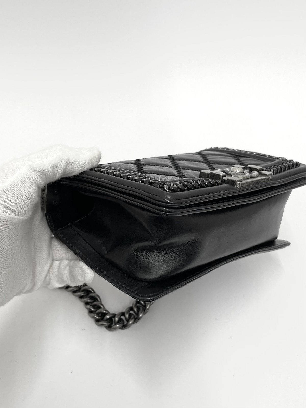 CHANEL ボーイシャネル マトラッセ トップハンドル チェーン CHANEL ボーイシャネル マトラッセ トップハンドル チェーン