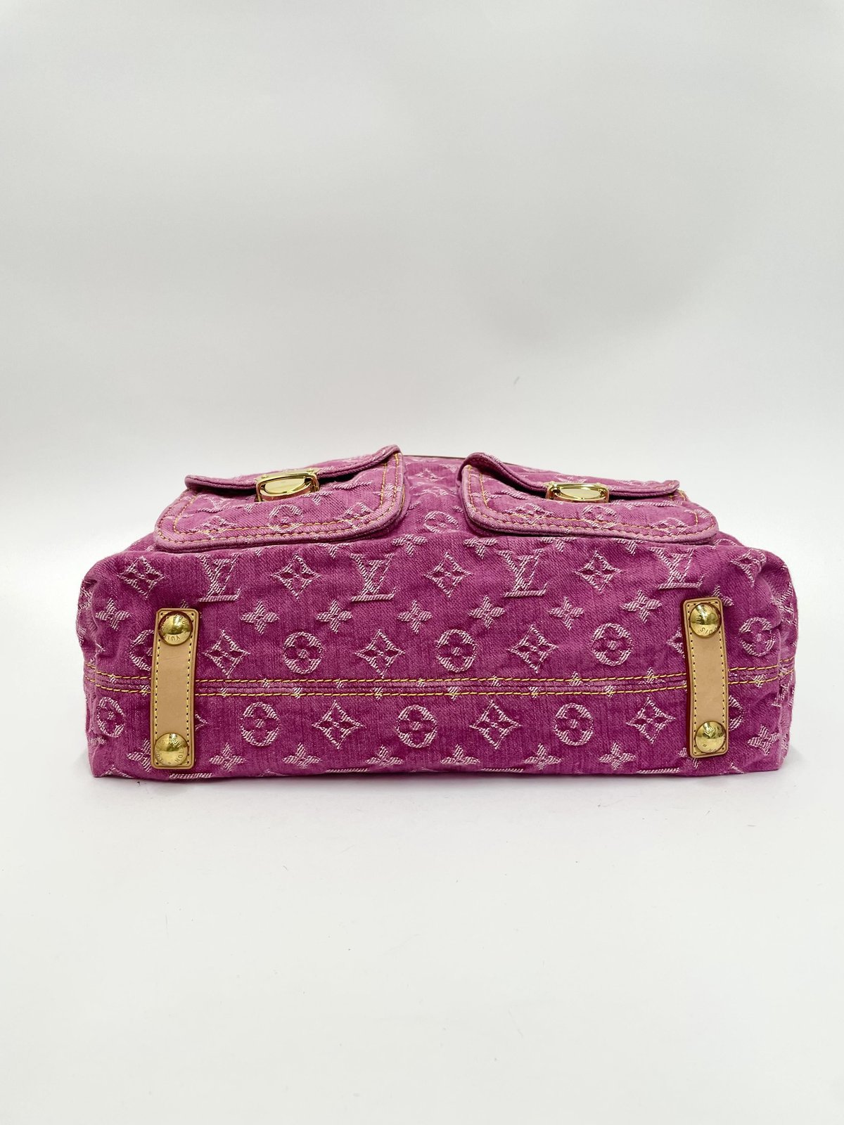 LOUIS VUITTON バギー GM モノグラムデニム フューシャ ピンク 2WAY 