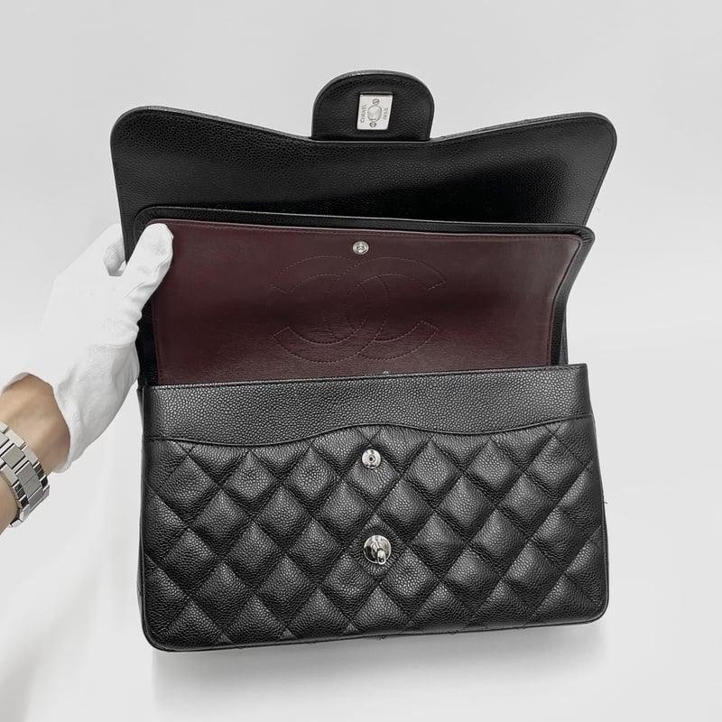 ❣️極美品❣️シャネル マトラッセ キャビア ダブルフラップ チェーンショルダー CHANEL/シャネル】デカマトラッセ キャビアスキン ダブル