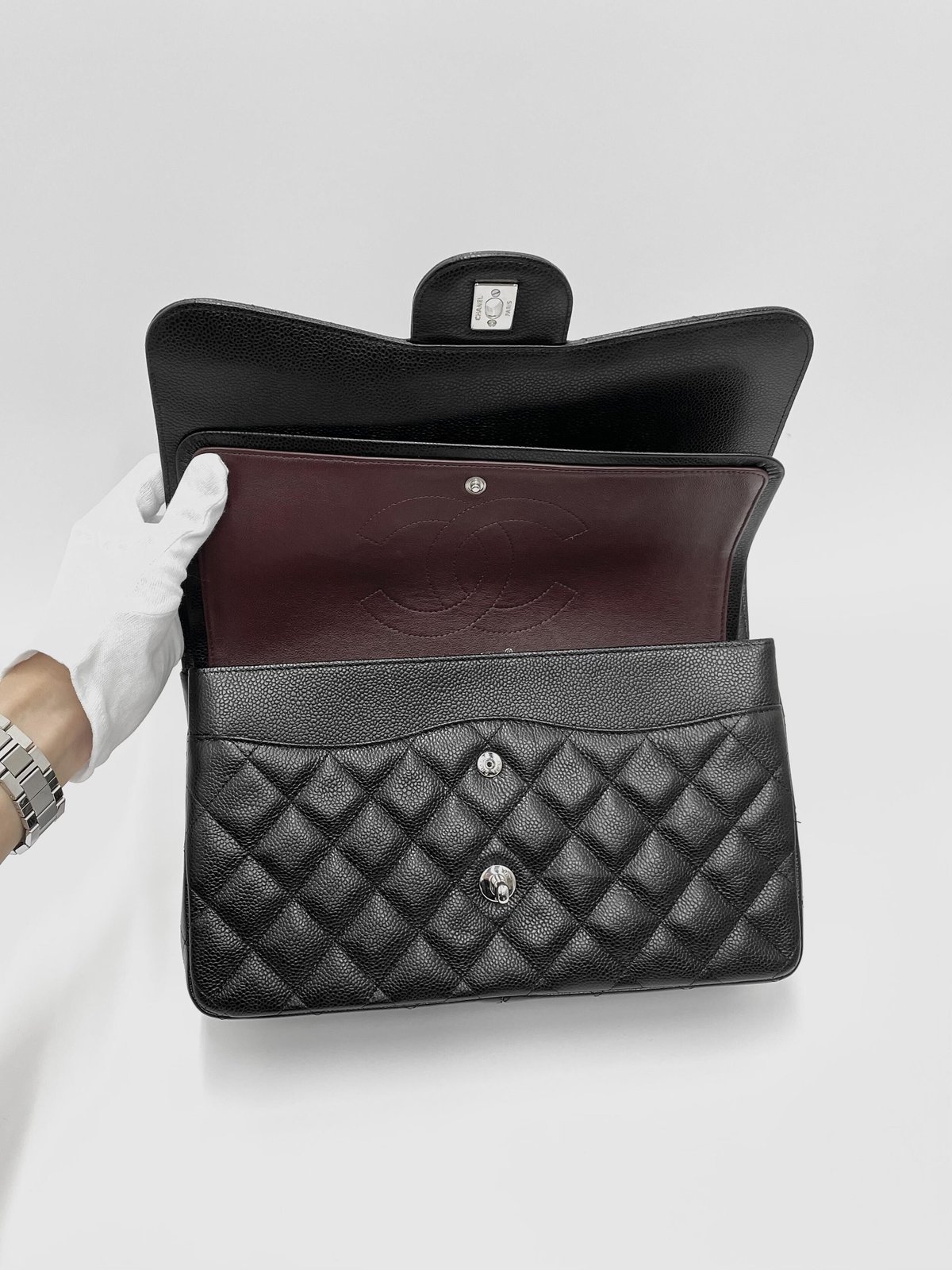 CHANEL マトラッセ キャビアスキンCF30 ダブルフラップ ダブル CHANEL マトラッセ キャビアスキンCF30 ダブルフラップ ダブル