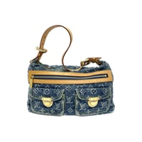 LOUIS VUITTON バギーPM ショルダーバッグ モノグラムデニム インディゴ M95049