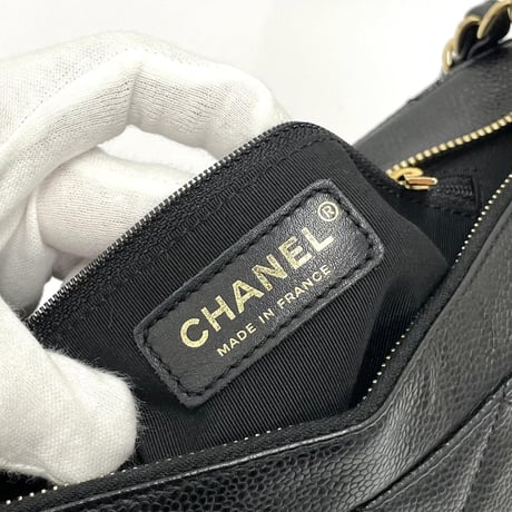 CHANEL キャビアスキン チェーンショルダーバッグ 9番台