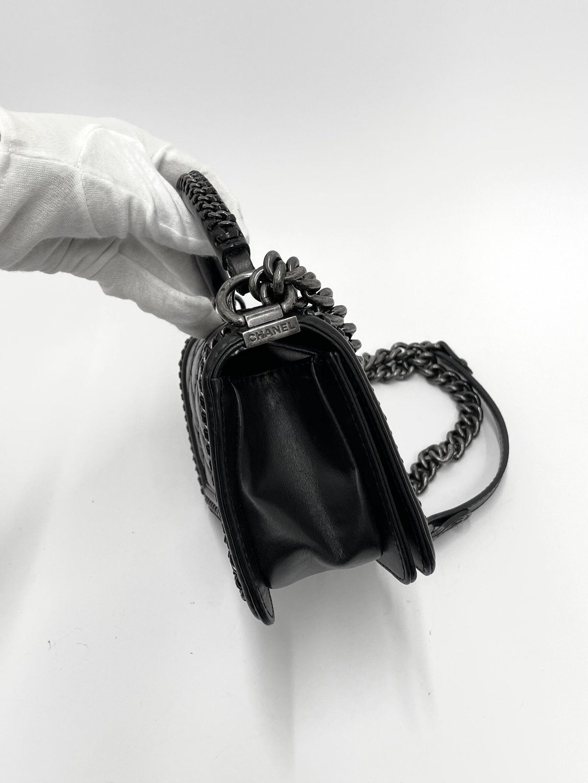 CHANEL ボーイシャネル マトラッセ トップハンドル チェーン CHANEL ボーイシャネル マトラッセ トップハンドル チェーン