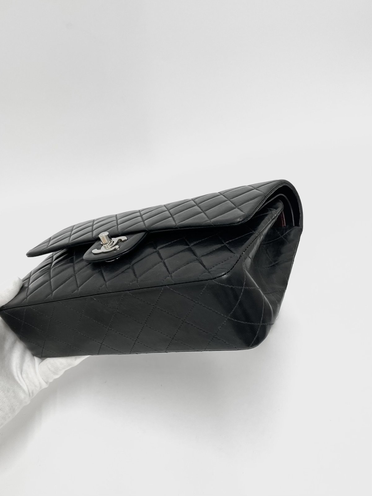 CHANEL ラムスキン マトラッセ25 Wフラップ チェーンショルダー CHANEL ラムスキン マトラッセ25 Wフラップ チェーンショルダー