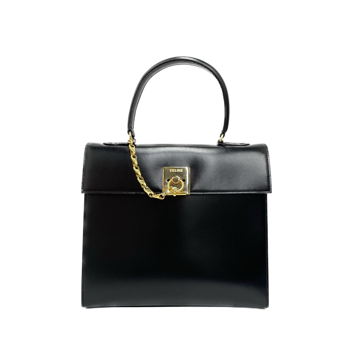 CELINE ボックススカーフ ターンロックハンドバッグ | AMONA VINTAGE
