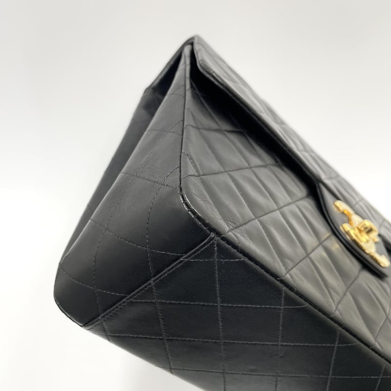 【CHANEL】ラムスキン デカマトラッセ（Maxi Flap） シャネル デカマトラッセ34 マキシ ラムスキン シングルフラップ