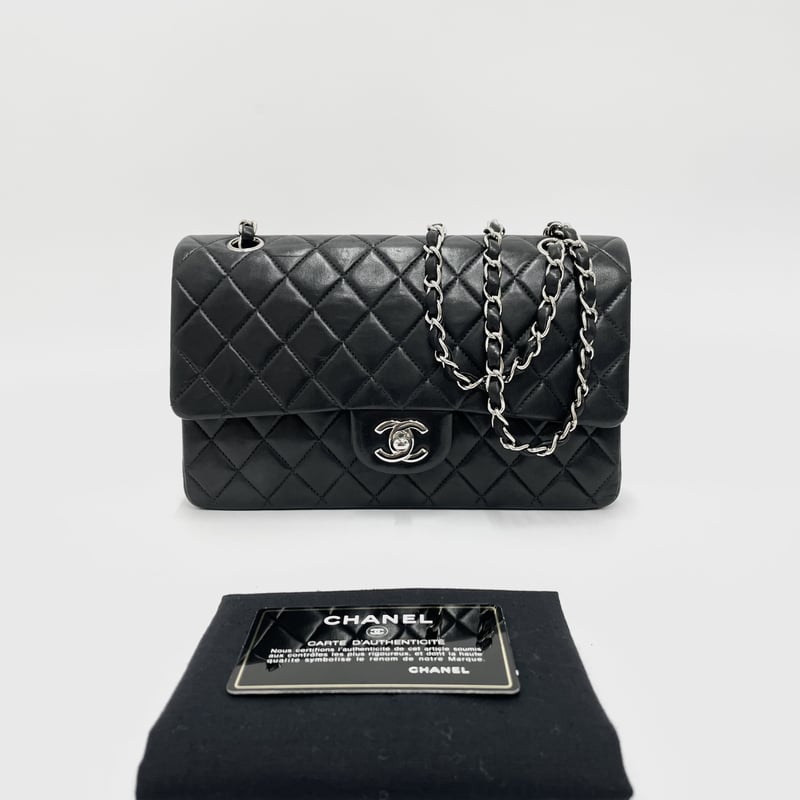 CHANEL ラムスキン マトラッセ25 Wフラップ チェーンショルダー CHANEL ラムスキン マトラッセ25 Wフラップ チェーンショルダー