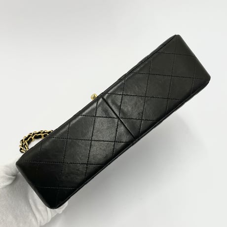 CHANEL ラムスキン ダブルフェース マトラッセ チェーンショルダーバッグ 4番台