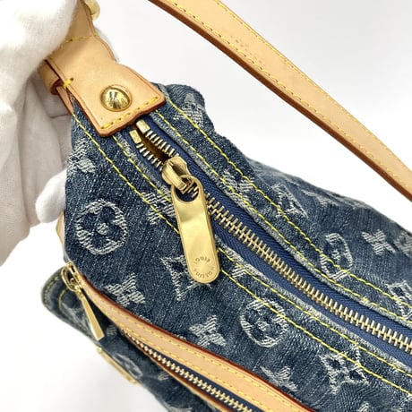 LOUIS VUITTON モノグラム デニム バギーPM ショルダーバッグ 付替ストラップ有り M95049