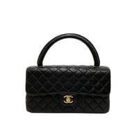 CHANEL 親子バッグ マトラッセハンドバッグ ラムスキン 2番台