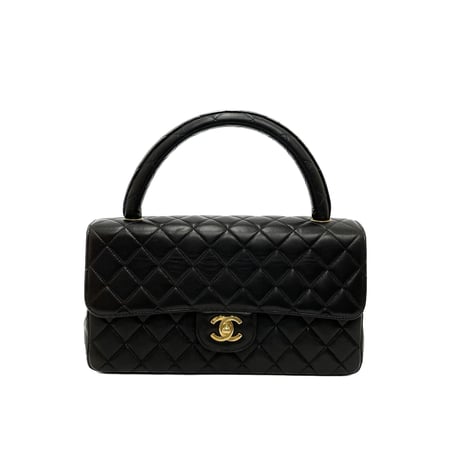CHANEL 親子バッグ マトラッセハンドバッグ ラムスキン 2番台