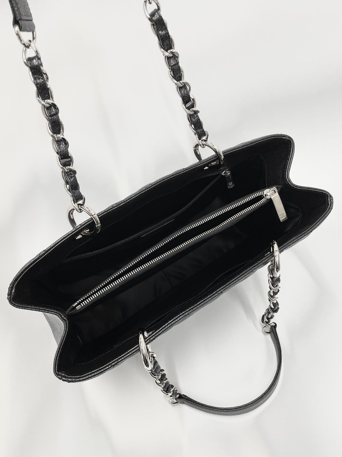 CHANEL キャビアスキン マトラッセGST チェーンショルダートート