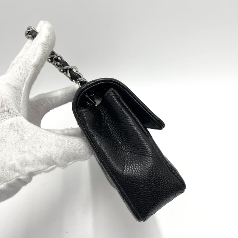 CHANEL キャビアスキン イーストウェスト チェーンショルダー CHANEL キャビアスキン イーストウェスト チェーンショルダー