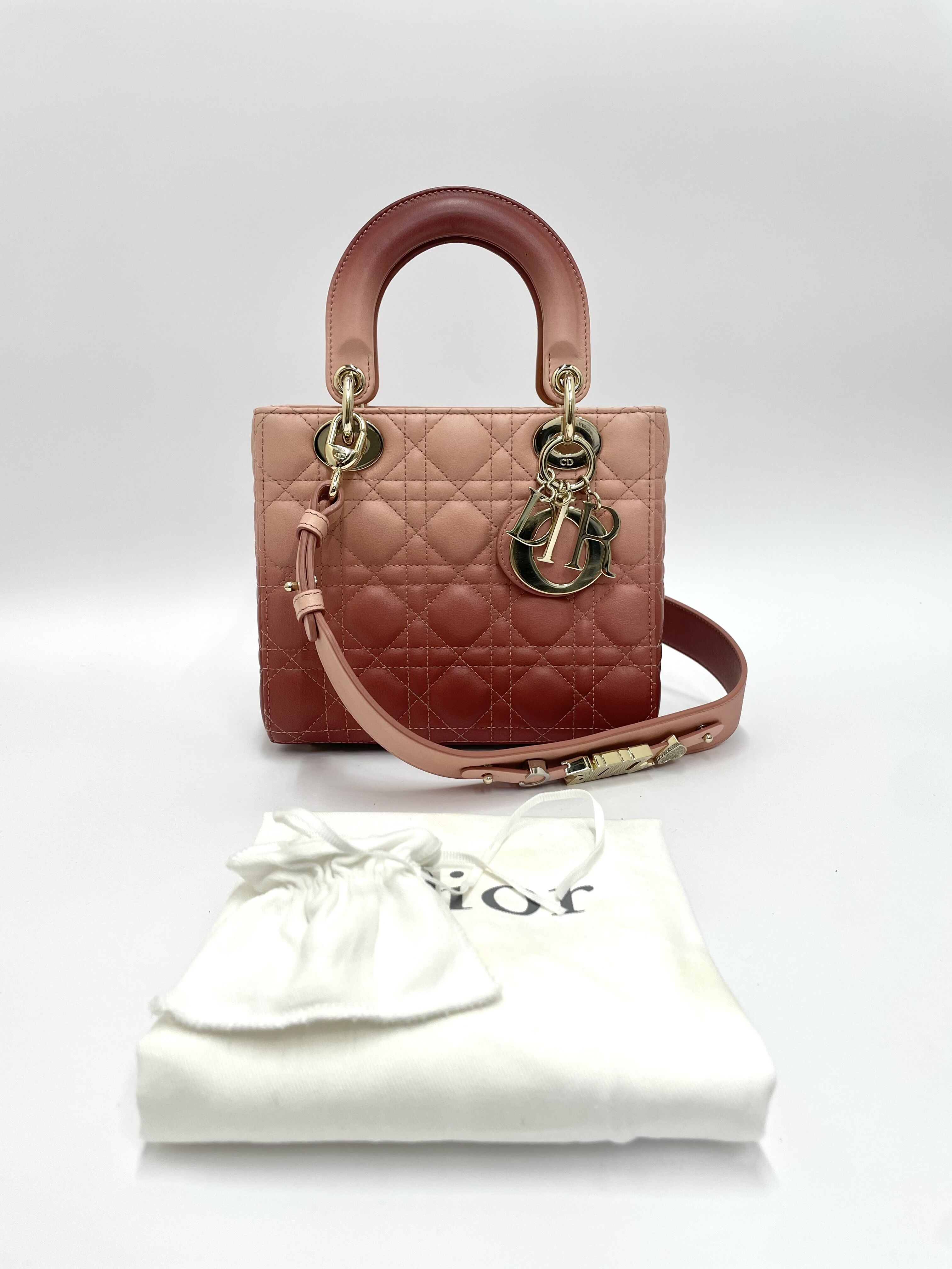 ディオール レディディオール カナージュ ハンドバッグ ミディアム レザー CHRISTIAN DIOR レディディオール ミディアム カナージュ レザー