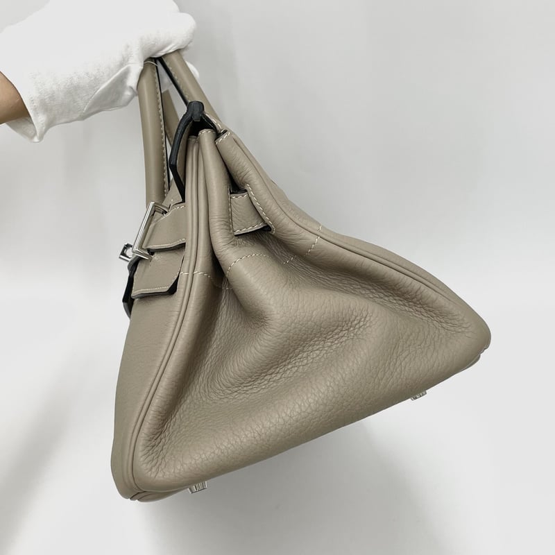 ★SALE【5ia0786-h】エルメス ショルダーバッグ ショルダーバーキン トリヨンクレマンス トゥルティエールグレー シルバー金具 □K刻印【中古】レディース HERMES】エルメス ショルダーバーキン ハンドバッグ トリヨン