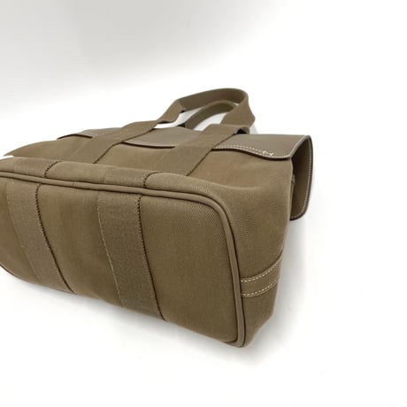 HERMES ヴァルパライソPM ハンドバッグ キャンバス/レザー エトゥープ