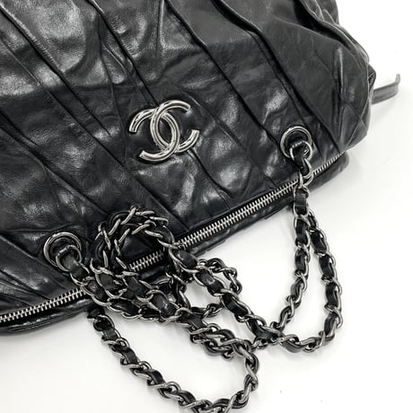 CHANEL カーフスキン チェーンショルダーバッグ 14番台