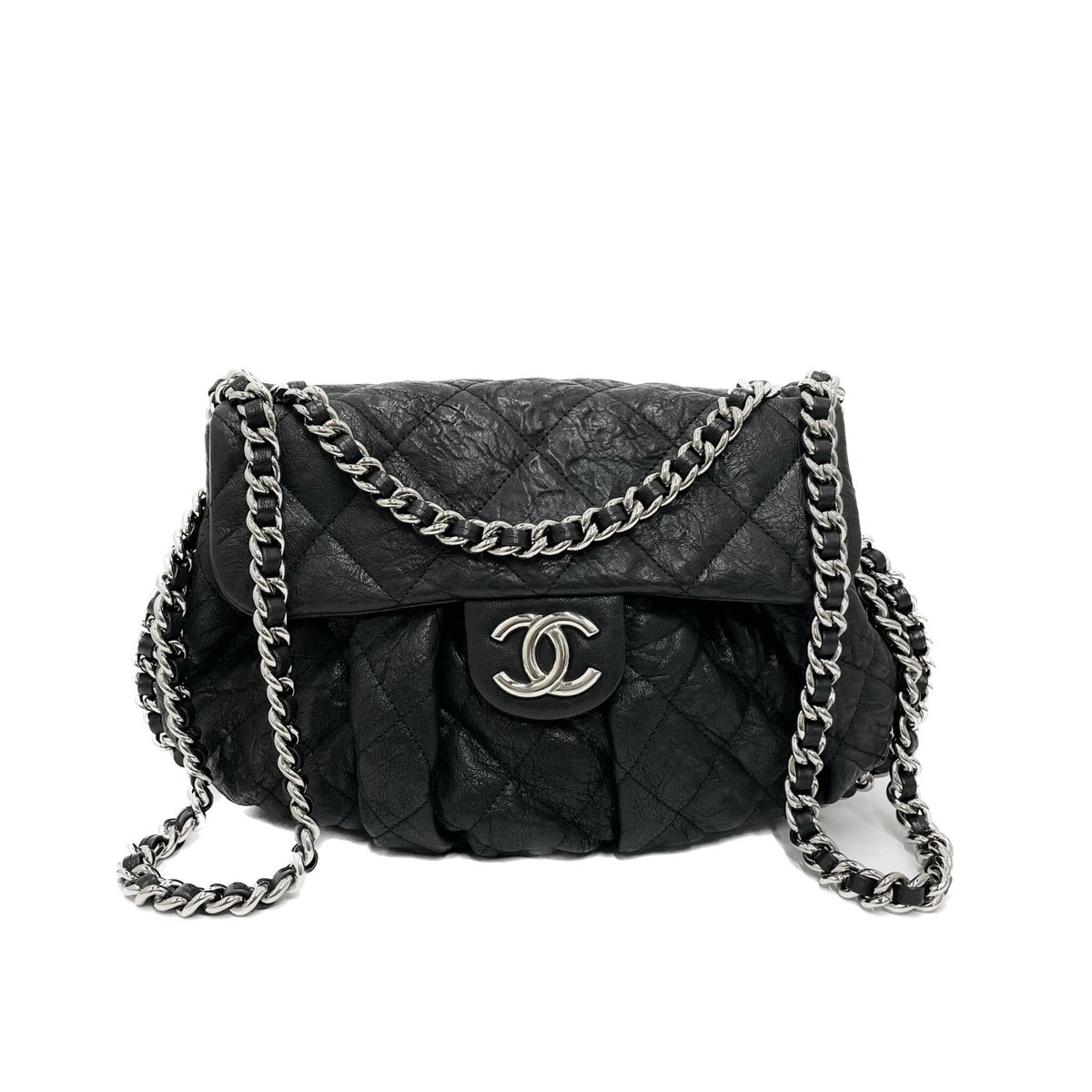 CHANEL マトラッセ チェーンアラウンド ショルダーバッグ 19番台 ...