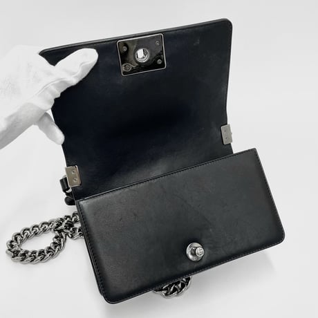 CHANEL BOYスモールハンドバッグ ツイル/フェイクパール限定コレクション 26番台