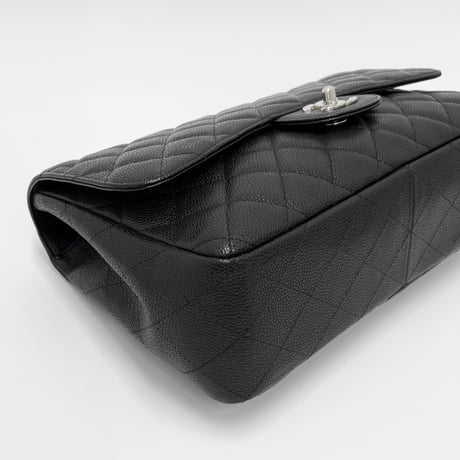 CHANEL キャビアスキン マトラッセ Jumbo チェーンショルダーバッグ 12番台