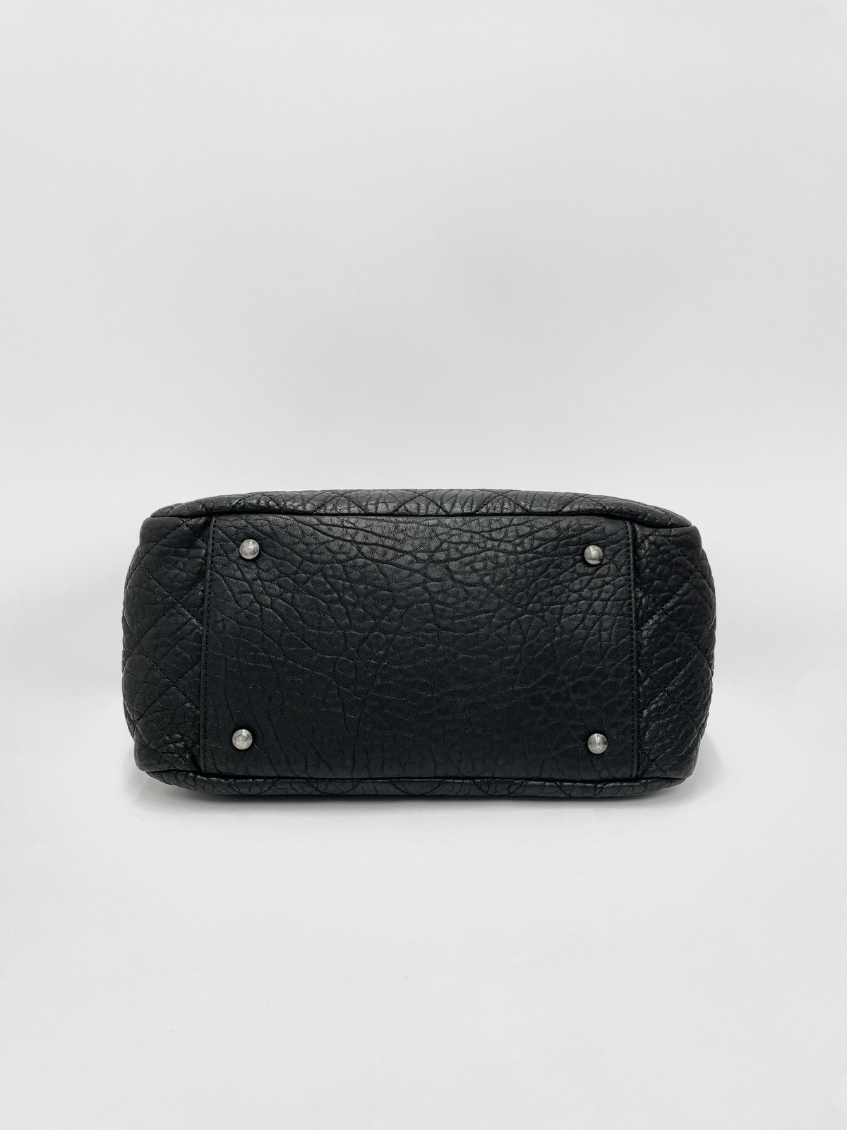 CHANEL レザー シワ加工 チェーンショルダー トートバッグ 21 CHANEL レザー シワ加工 チェーンショルダー トートバッグ 21