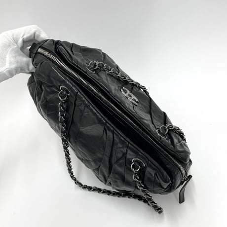 CHANEL カーフスキン チェーンショルダーバッグ 14番台
