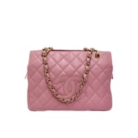 CHANEL キャビアスキン チェーンショルダー バッグ 9番台
