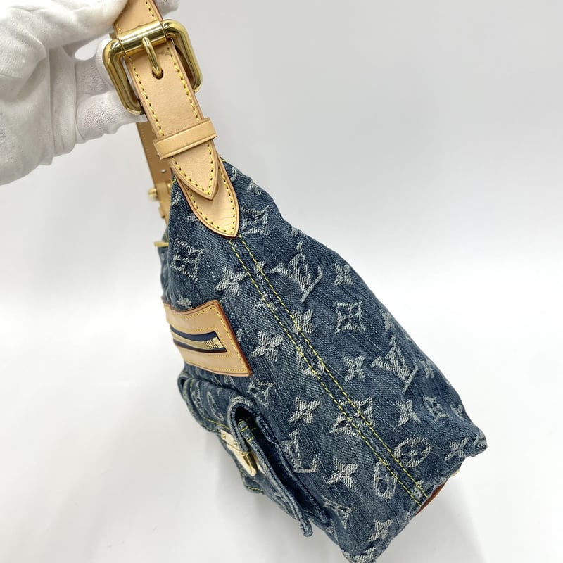 LOUIS VUITTON モノグラム デニム バギーPM ショルダーバッグ 付 LOUIS VUITTON モノグラム デニム バギーPM ショルダーバッグ 付