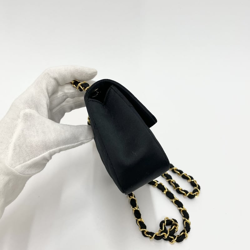 CHANELマトラッセ サテンmini ショルダーバッグ 0番台 | AMONA VINTAGE