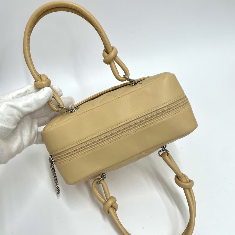 CHANEL カンボンライン ミニ ボーリングバッグ ハンドバッグ CHANEL カンボンライン ミニ ボーリングバッグ ハンドバッグ