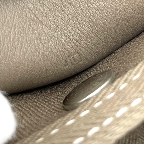 HERMES ヴァルパライソPM ハンドバッグ キャンバス/レザー エトゥープ