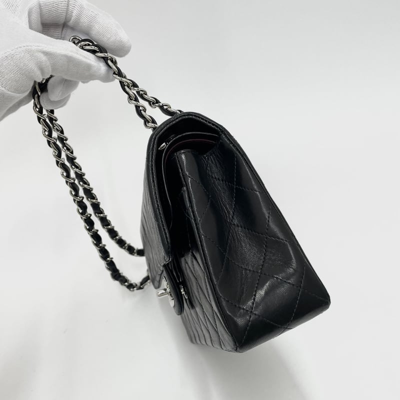 CHANEL ラムスキン マトラッセ23 Wフラップ チェーンショルダーバッグ CHANEL ラムスキン マトラッセ23 Wフラップ チェーンショルダーバッグ