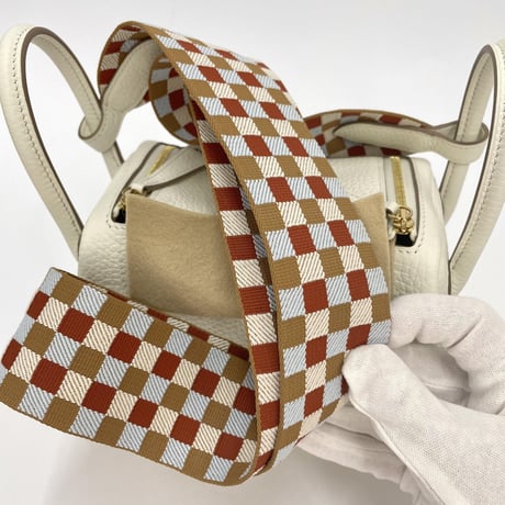 HERMES 新品 ミニリンディ マッシュルーム/ゴールド金具 U刻印 トリヨンクレマンス