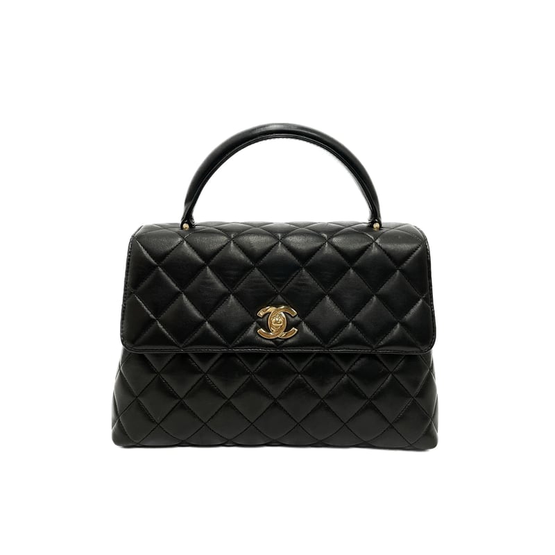CHANEL ラムスキン ミニCOCOハンドル ハンドバッグ 4番台 CHANEL ラムスキン ミニCOCOハンドル ハンドバッグ 4番台