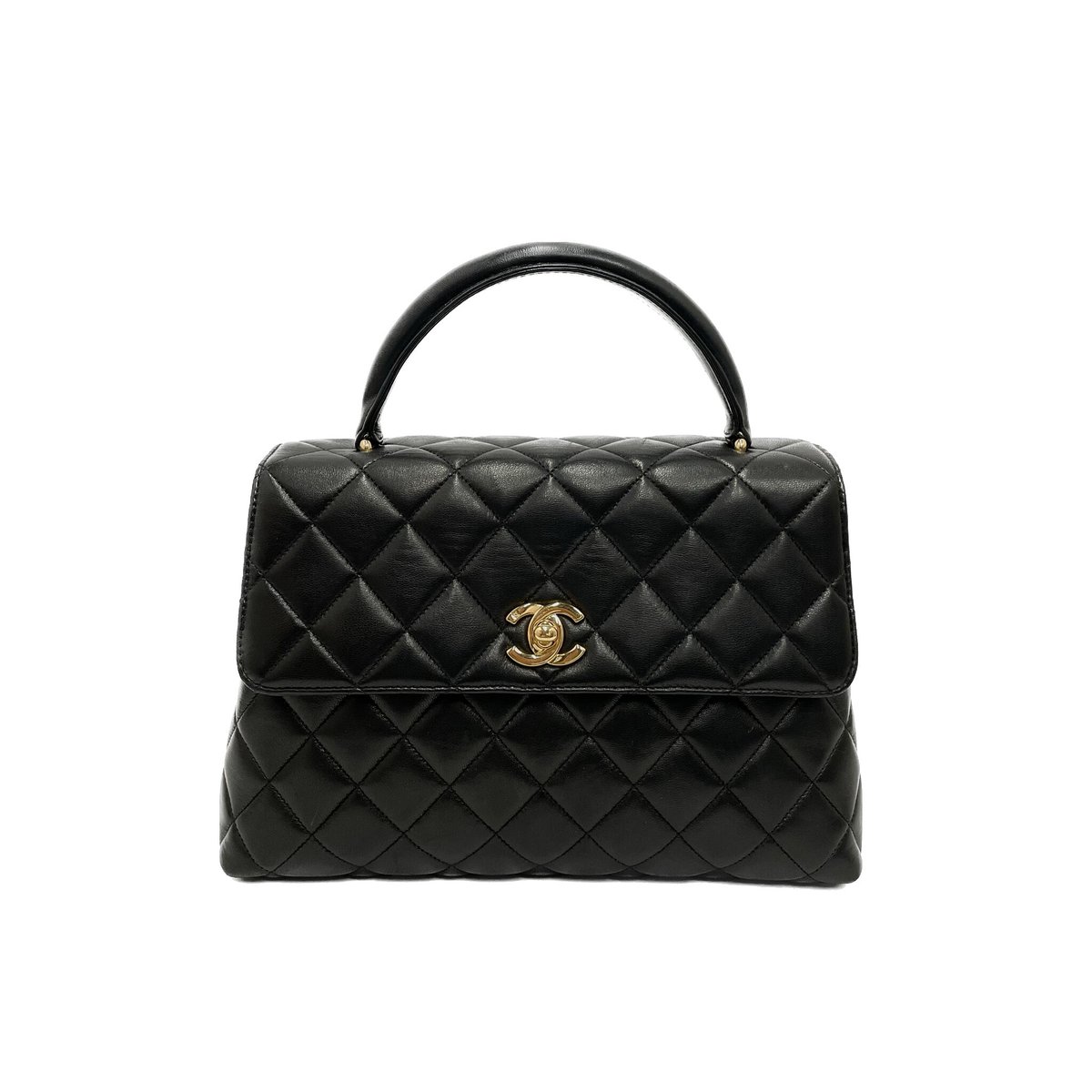 CHANEL ラムスキン ミニCOCOハンドル ハンドバッグ 4番台 CHANEL ラムスキン ミニCOCOハンドル ハンドバッグ 4番台